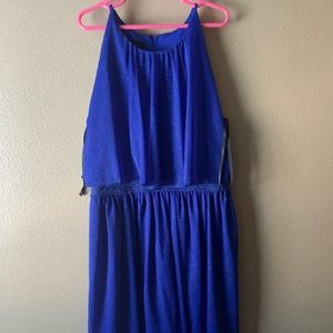 Royal blue sparkly dress